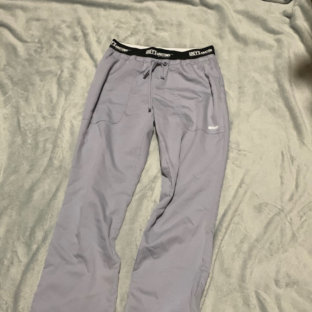 Grey’s Anatomy royal light grey scrub pants with stretch waistband